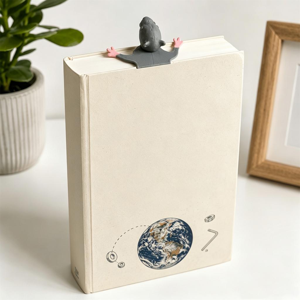 Funny 3D Printed Squished Bookmark Novelty Reading Accessory