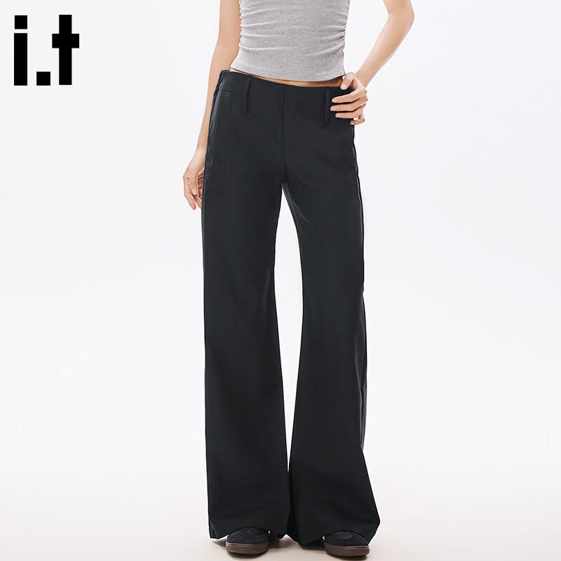 CHOCOOLATEit High-Waist Micro-Flare Casual Trousers M