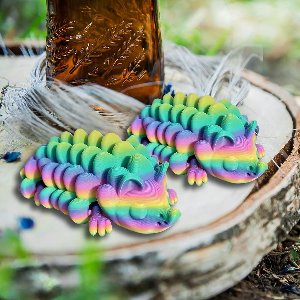 3D Printed Colorful Hedgehog Model Children's Toy Gift