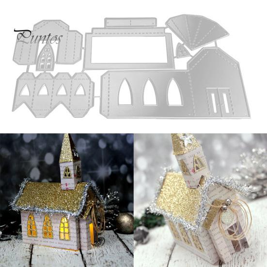 

Дом Замок Резка умирает DIY Скрапбукинг Бумажные карты Ремесло Дырокол Трафарет Плесень