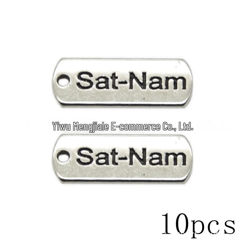 DIY Vintage Gold Inspirational Word Tag Pendant for Jewelry Making