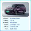 Air Outlet Covers For BYD M9 Xia 2025 2026 2027 Car Under Rear Seat Ventilation Conditioner Vent Intake Grille Auto Accessories