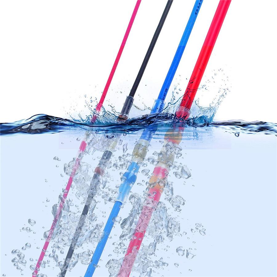 Waterproof Solder Sleeve Heat Shrink Butt Wire Splice Connector 16-14 AWG 100pcs