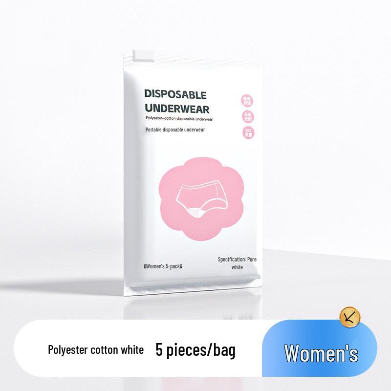 Supermarkt Herren- & Damen Einweg-Baumwollunterwäsche, einzeln verpackt, steril, Übergröße, reisefreundliche Slips.