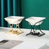 Unique X Shape Ceramic Oil Burners Oil Diffuser Candle Holder for Enhancing Home Ambiances Contemporary Homes Decors