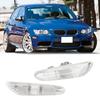 2pcs Side Marker Turn Signal Lights No Bulb for E90 E91 E92 E93 3 Series 2006-2011 (White)