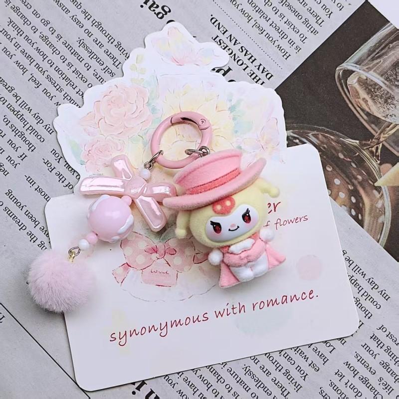 Kuromi Keyrings Cute Kuromi Keychain for Bags Backpack Pendant Accessories Kawaii Keychains on The Phone Case