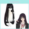 Hell Music Satou Asami Men Door Kirima Black Straight Cosplay Anime Wig