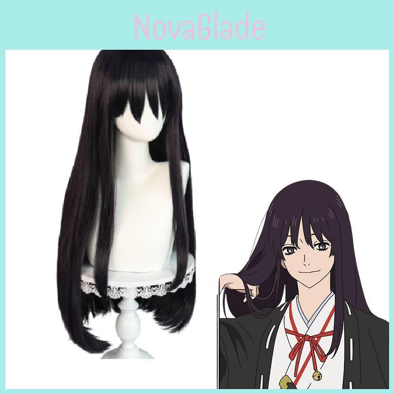 Hell Music Satou Asami Men Door Kirima Black Straight Cosplay Anime Wig