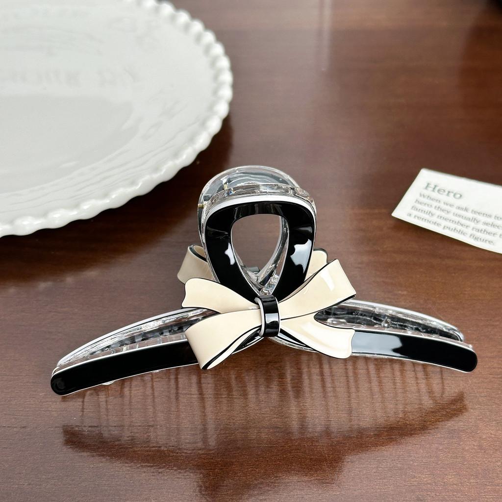 Premium Acetate Hair Claw Clip With Beautiful Bow For Sophisticated Women's Hair Accessories