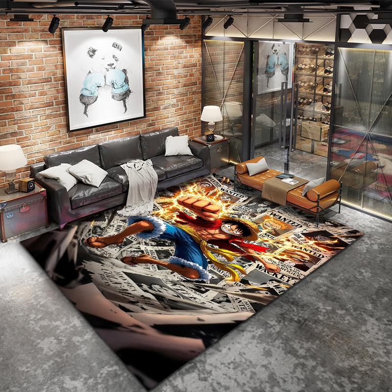 Monkey D Luffy Carpet Rug For Living Room Bedroom Home Sofa Decoration,kids Play Nonslip Floor Mat