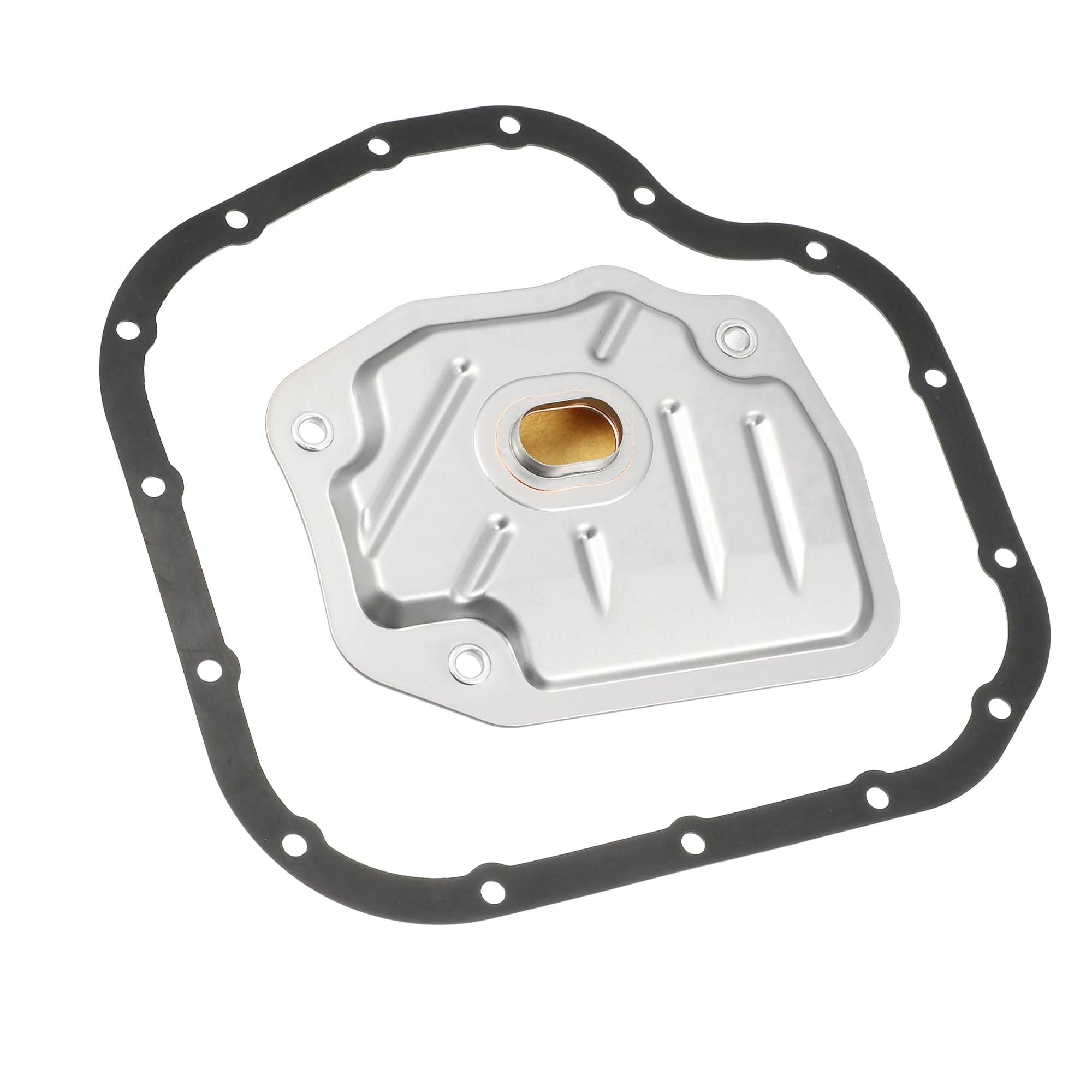 VekAuto Совместимый с Toyota Yaris 2005-2013 Поддон трансмиссии №35330K4100 Металл Резина Черный Серебристый тон