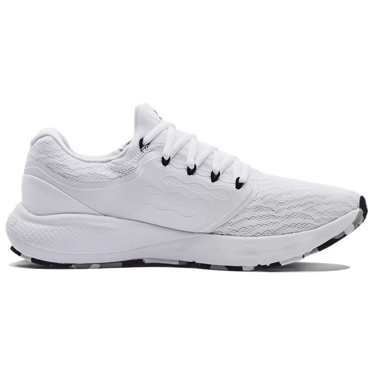 Under Armour Charged Vantage Marble Fabric Synthetic Leather Low Top Training Running Shoes Men Sneakers White 3024734-100