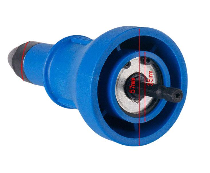 Portable Electric Rivet Gun with 2.4-4.8mm Core-Pulling Rivet Conversion Head - Hardware Tool Accessory