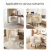 Comfortable Backrest Dressing Chair, Modern Sofa Chair for Living Room, Bedroom, Dressing Table and Dormitory, Pink