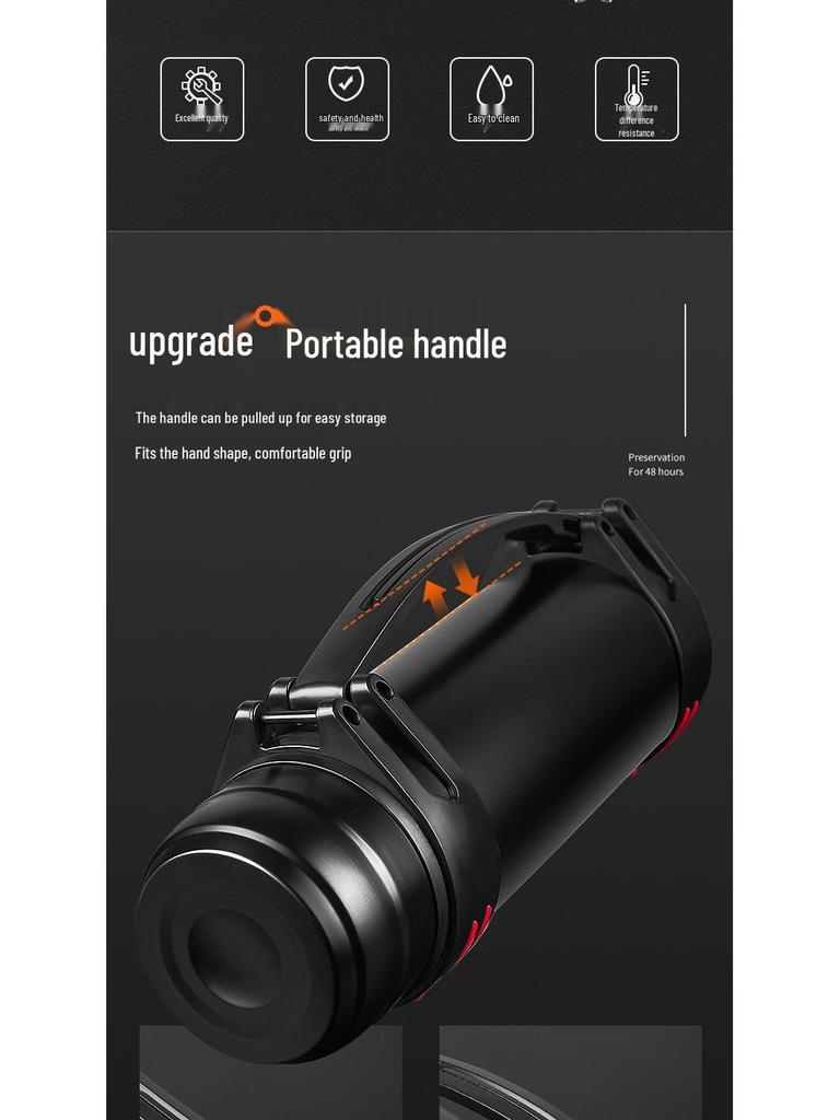 Large Capacity 5L Insulated Stainless Steel Car Kettle - Men's Portable Outdoor Travel Thermos