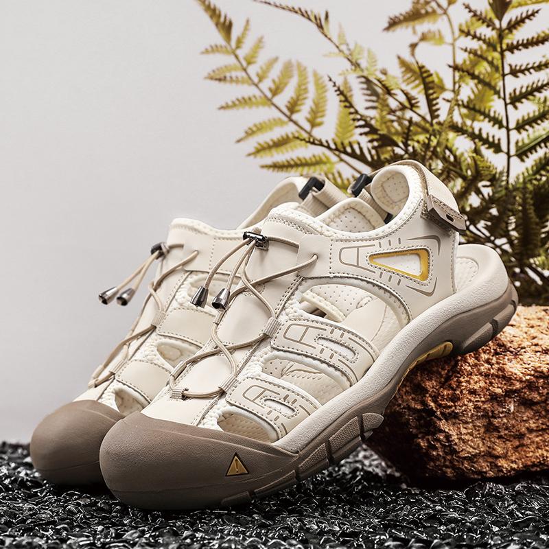 

Летние модные мужские сандалии пляжные сандалии дышащая повседневная обувь 46 песочный