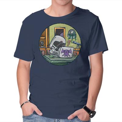 Unisex Crew Neck T-Shirt Captain Working Graphic Short Sleeve Casual Tee