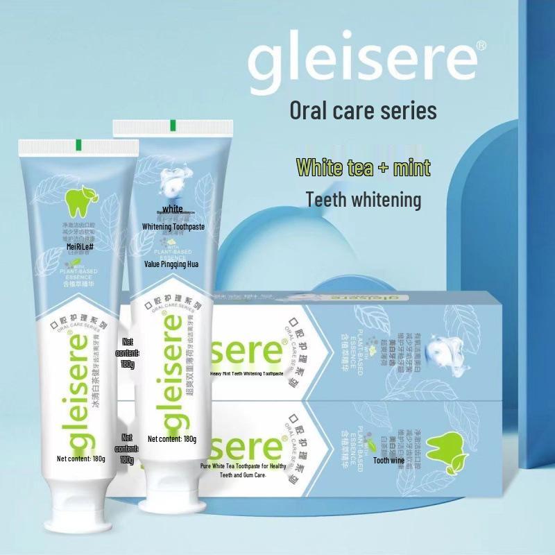 180g Large Capacity Toothpaste: Fresh Breath, Whitening, Anti-Cavity, Stain-Reducing, Gum Protection, Tooth Strengthening with Fluoride