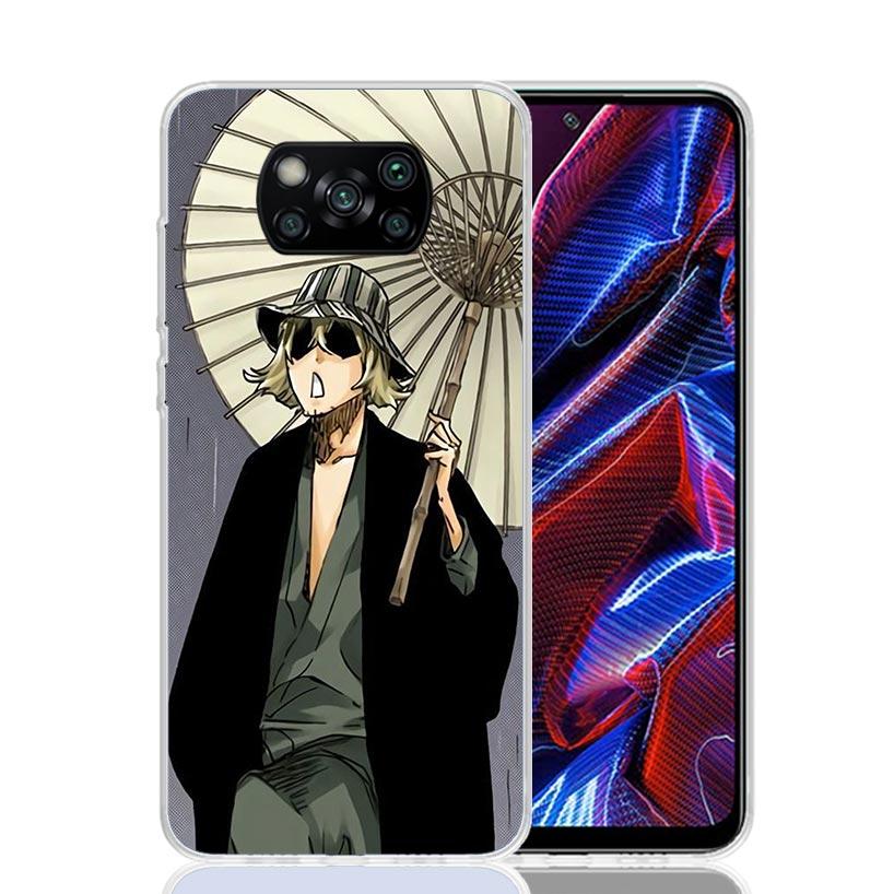 Bleach Kisuke Urahara Phone Case For Xiaomi Poco X7 X6 X5 Pro F7 Ultra Redmi 15C 15 13 13C 12 12C 10 10A 10C 9 9A 9C 9T Cover Po