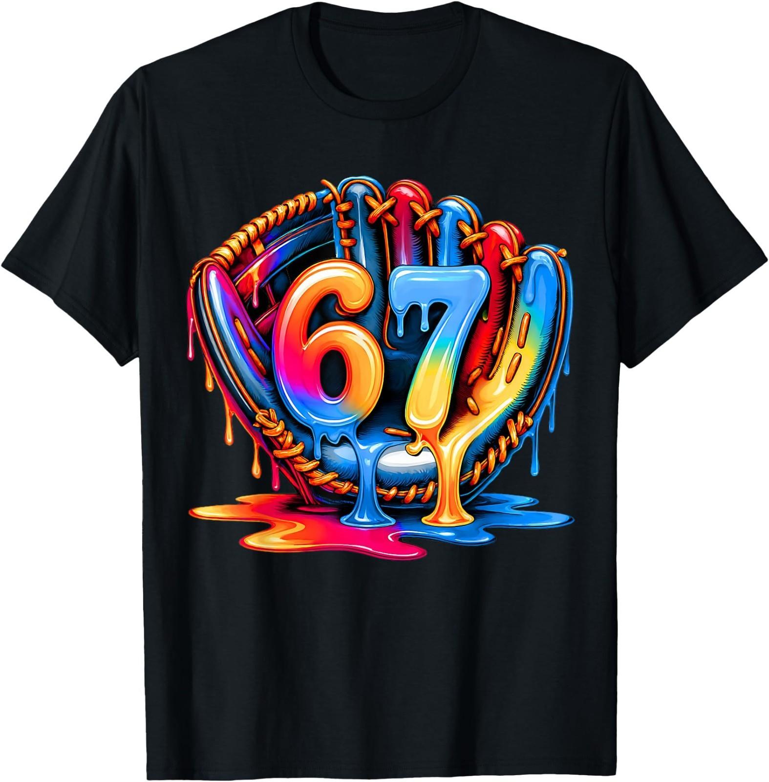 Baseball Drip Ice Cream 67 Baseball Lifestyle Kid Adult T-Shirt S разноцветный