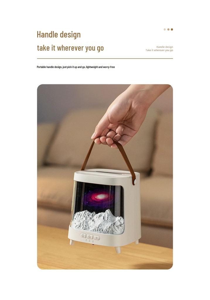 2025 Galactic Aroma Diffuser: USB-Powered Seven-Color Flame Humidifier for Home
