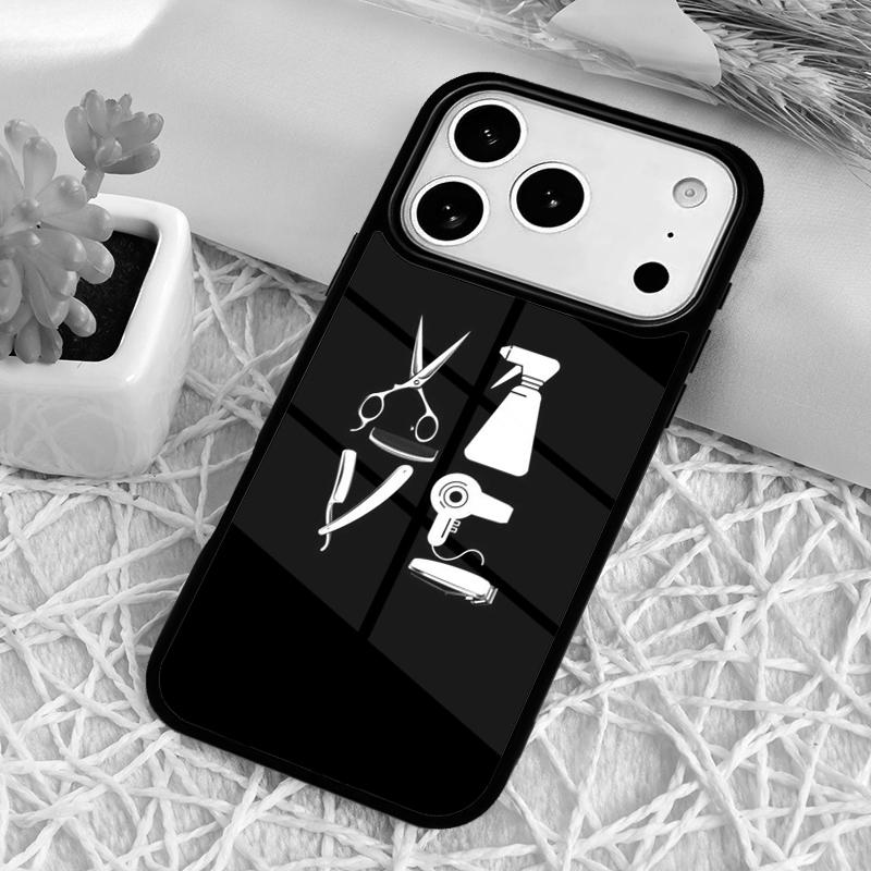 Love Hair Stylist Tools Phone Case for iPhone 17 Air 16 15 11 12 14 13 Pro Max Shockproof Cover