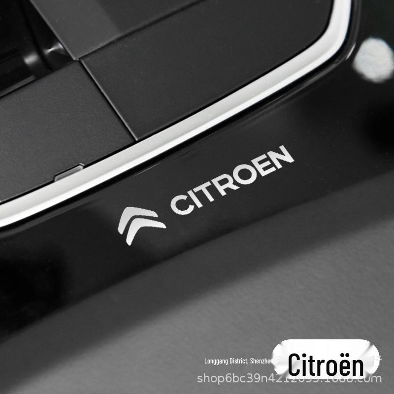 Creative Metal Car Logo Decoration Sticker for Wiper, Console, Windows, Doors, Wheel Hub – Customizable and Unique Design.