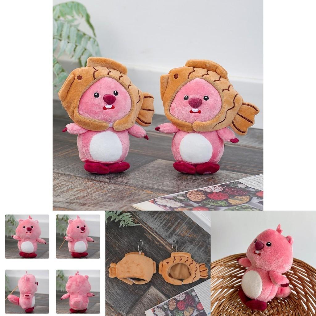 Cute Beaver Plush Toy Keychain Pendant With Soft Short Plush Wholesale Hanging Decoration For Bags
