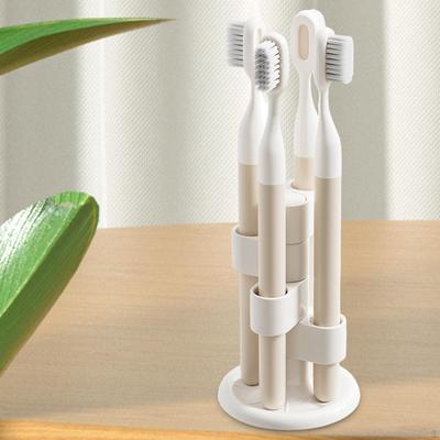 Rotating Toothbrush Holder Organizer, Multi Slots Pen Rack Makeup Brush Storage
