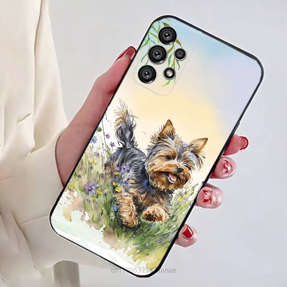 Yorkshire Terrier Dog Phone Case for Samsung Galaxy A73,23,53,33,14,24,13,72,22,52,32,54,A34 Soft Cover