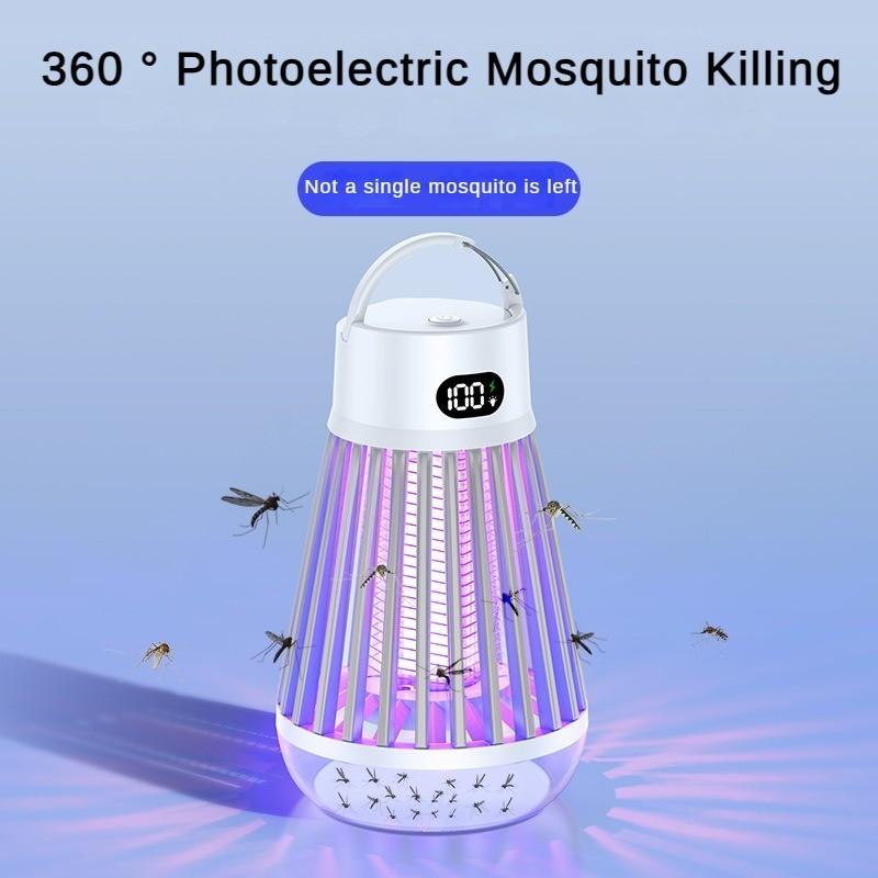 Multifunctional Waterproof Purple Light Mosquito Killing Lamp Household Mosquito Lamp New Indoor High-capacity Lithium Battery Mosquito Repellent Lamp