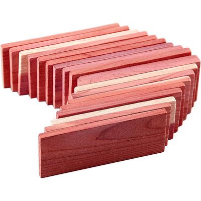 10Pcs Natural Cedar Blocks For Clothes Storage Absorbent Moisture-Proof Fresh Scented Wood Closet Rings Home Decoration