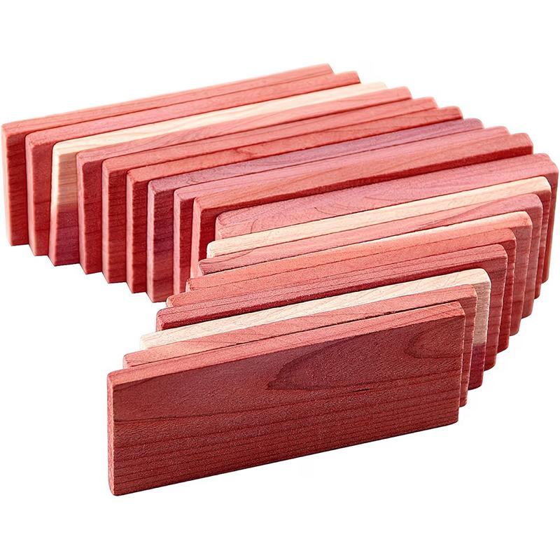 10 Stück Natürliche Zedernholzblöcke zur Kleideraufbewahrung Absorbierend Feuchtigkeitsbeständig Frisch duftendes Holz Schrankringe Heimdekoration