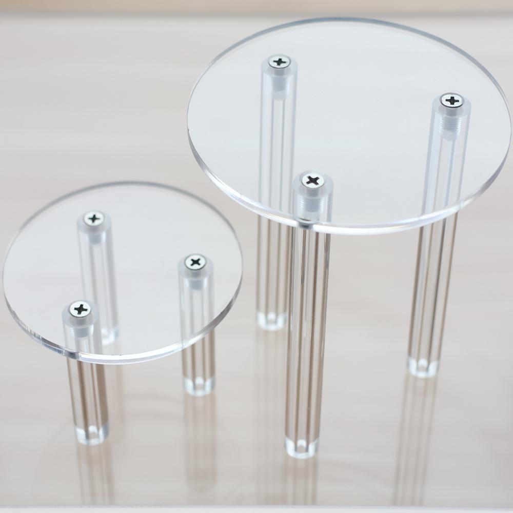 

Clear Acrylic Round Display Stand for Perfume, Skincare, Jewelry, and Glasses. Diameter 8cm, Height 5cm