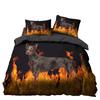 Dream NS Dog Cat Bedding Set Home Textiles Duvet Cover Set Bedclothes 2/3PCS Bedding Set Twin Single Boys Adult New Year Gift