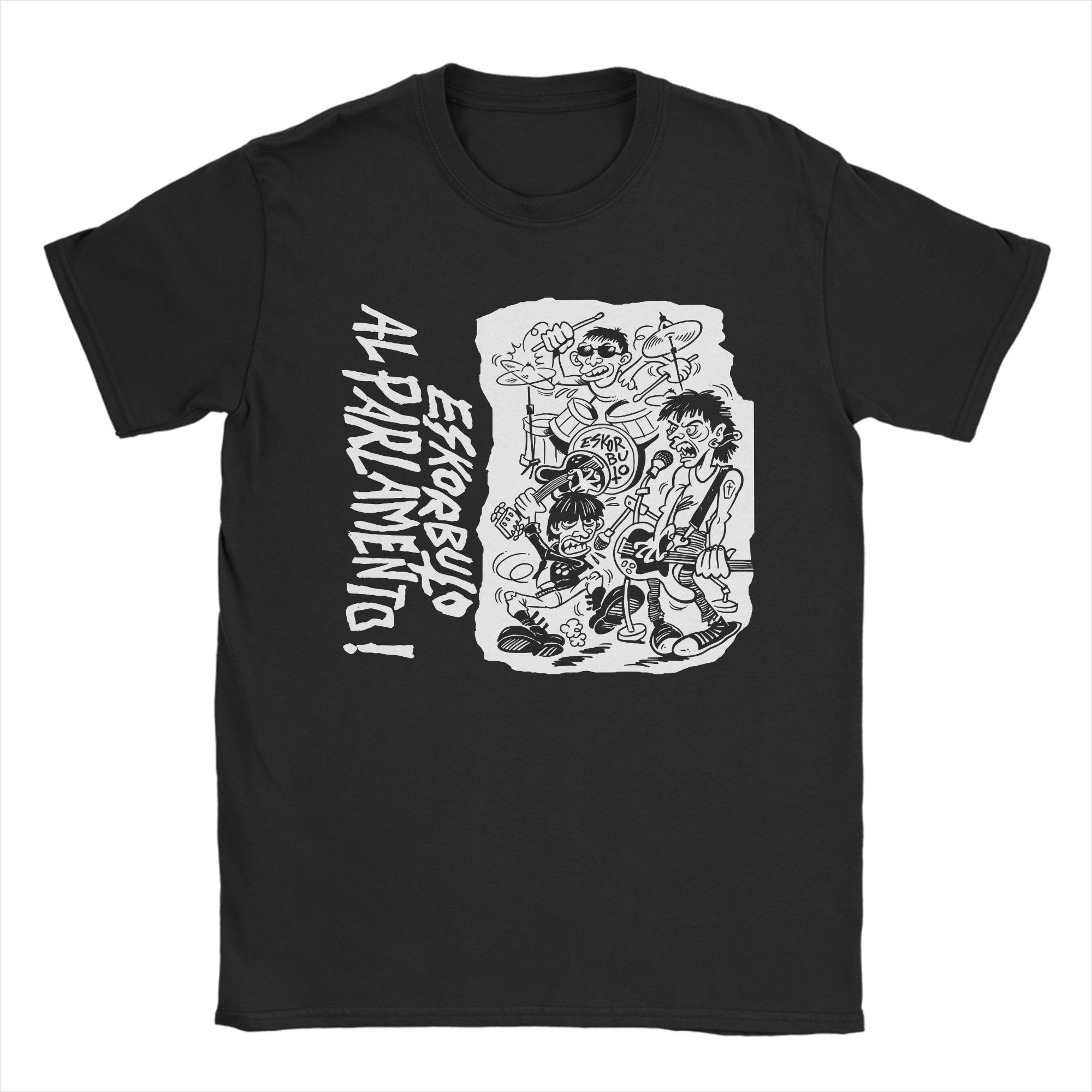 

DEMENCIALS ESKORBUTO PUNK ROCK T-Shirt Trending T Shirts Short Sleeve Streetwear Tops Beach 100% Cotton O Neck 4XL 5XL 6XL Tees 4XL