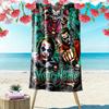 Name Custom Clown Joker Print Beach Towel, Large Soft Quick Dry Towel for Beach Camping Swimming