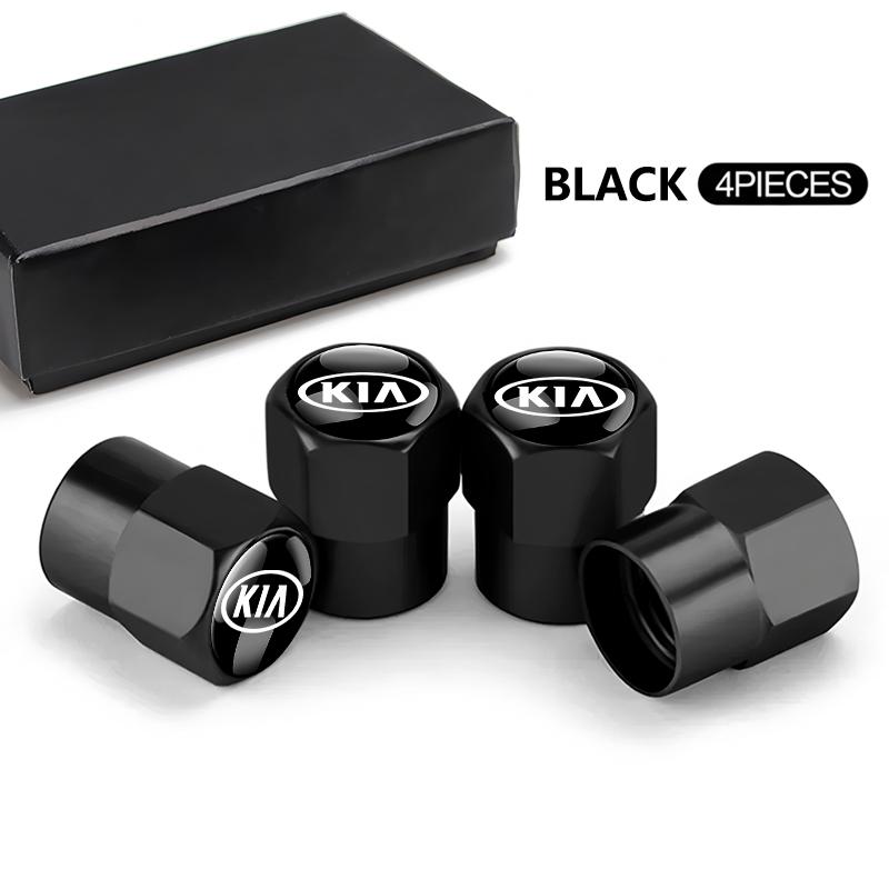 4pcs Car Tire Valve Caps Anti Rust Dustproof Covers For KIA Sportage Seltos Sorento K3 K4 Soul Carnival EV6 EV9 Carnival K5 EV5