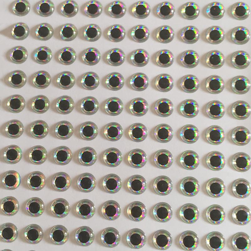 

3D Simulated Fish Eye Bait Stickers for Fishing Gear 10mm Red Black