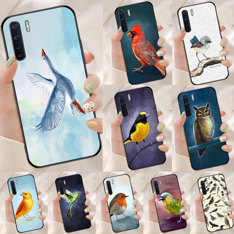 Bonito Funda Colibrí para Pájaros para Oppo A78 A98 A79 A18 A38 A58 A40 A60 A80 A16 A76 A96 A15 A74 A94 A54 A17 A77 Cubierta