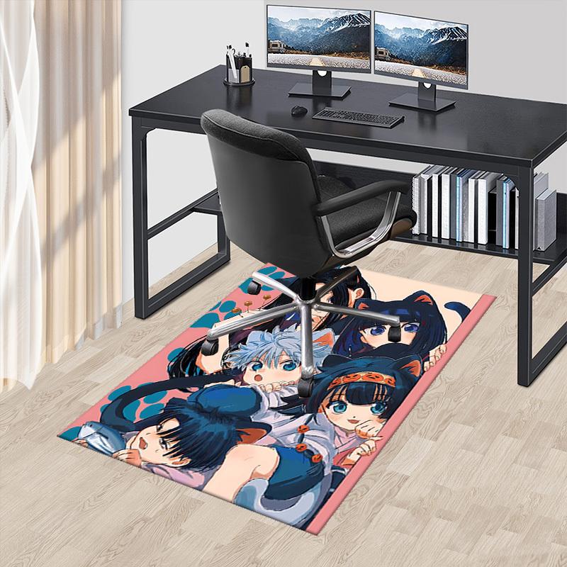 

1pc HUNTER×HUNTER | Anime Cat Ear Headband Chair Mat - Office Desk Pad, Non-Slip Carpet for Home Decor, Gaming Room, Bedroom, Living Room, Birthday Gi 60cm by 90cm