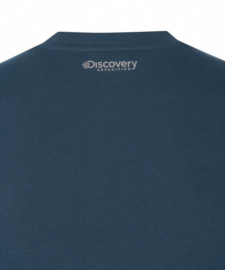 DISCOVERY EXPEDITION Men'S Freshvent Jacquard Training Short Sleeve T-Shirt (D/Turquoise)