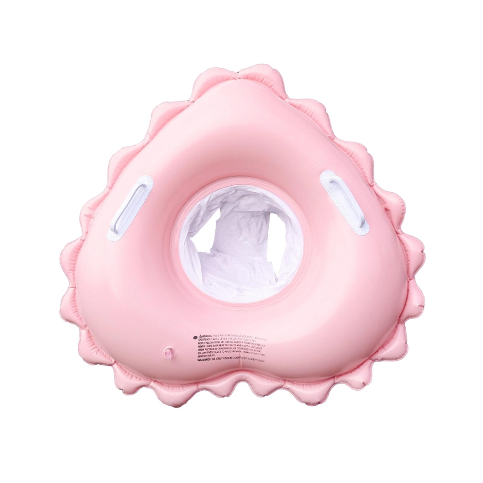 Cute Heart Swim Ring, Baby Sit-Down Swim Ring, Baby Underarm Swim Ring, With Leg Openings. One Size розовый