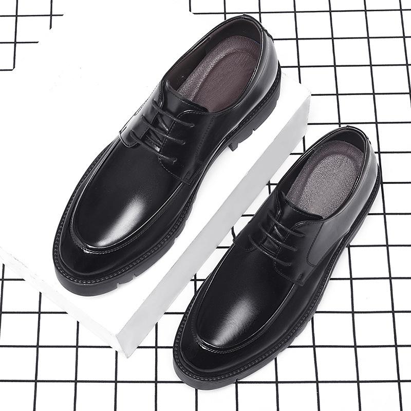 Height-increasing Shoes Men's Shoes 10cm Cowhide Breathable Hollow Business Dress Inner Height-increasing Leather Shoes Thick-soled Wedding Groom Shoe