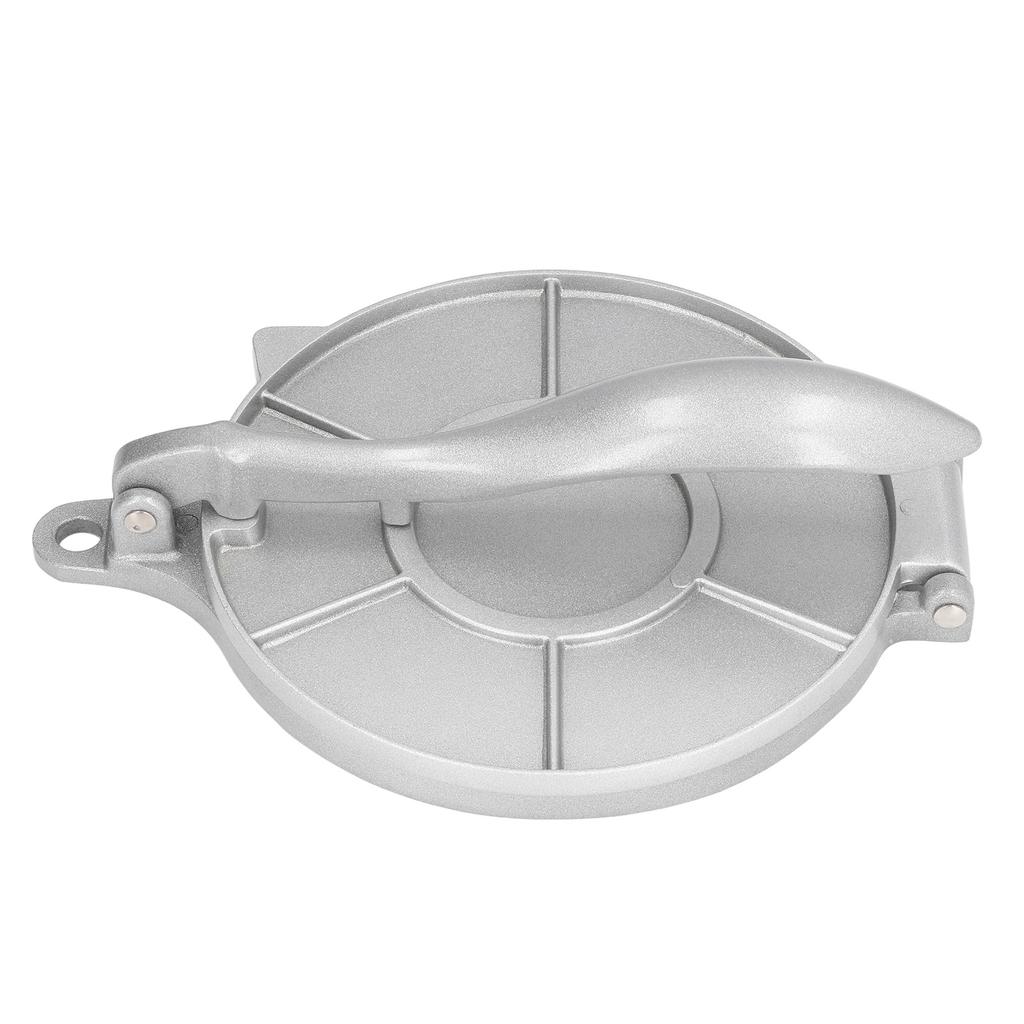 Tortilla Press 7.7in Rust Proof Aluminum Alloy Silver Heavy Duty Quesadilla Maker for Home Pasta Shops