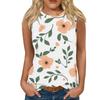 Women's Casual Round Neck Printed Sleeveless Vest Tops Vest