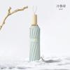 Retro Wind Umbrella Log Handle Vinyl Thickened Sun Umbrella Sunshade Sunscreen UV Protection Dual-purpose Folding