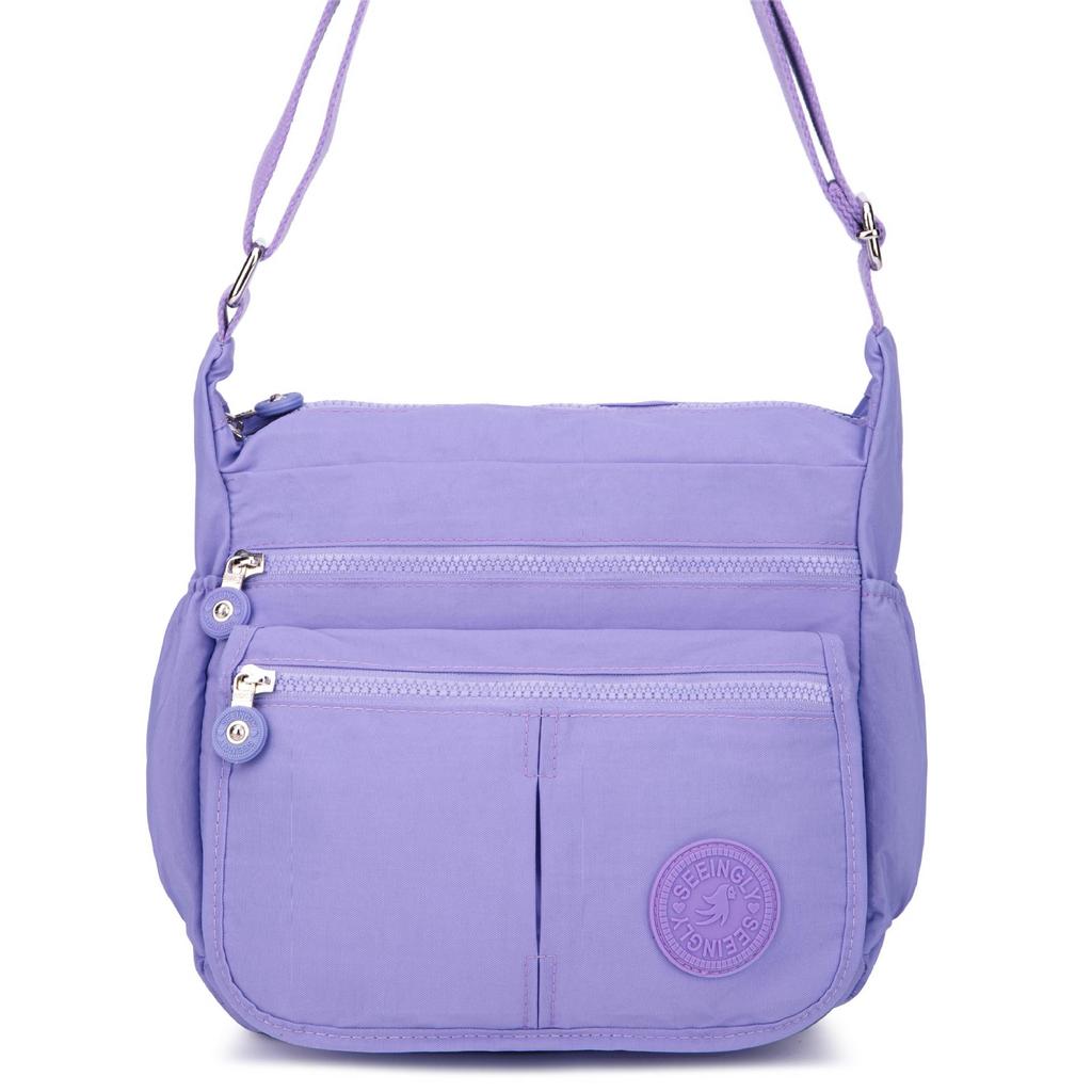 2025 Nylon Women Messenger Bags Waterproof Zipper Package Canvas Travel Crossbody Bag Fashion Female Totes Shoulder Bag