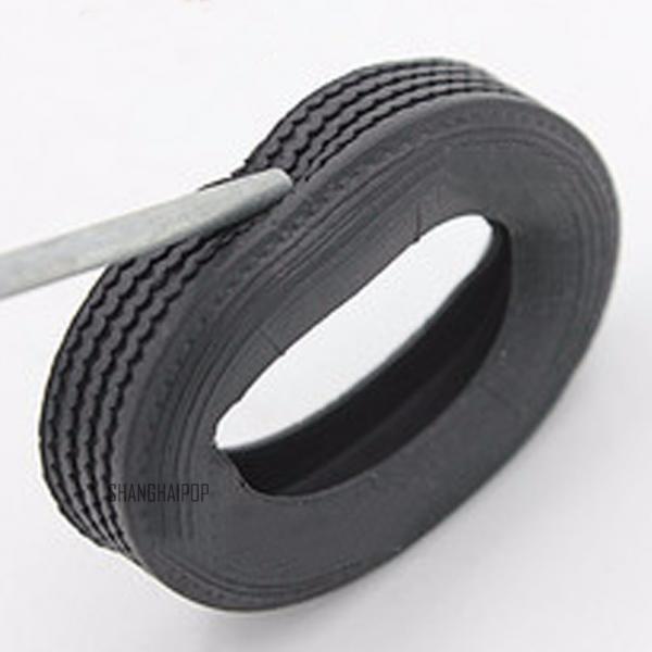 2 PCS Model Car Truck Back Rear Wheel Tyre Tire 1:24 Scale Rim Buggy DIY 4.5cm